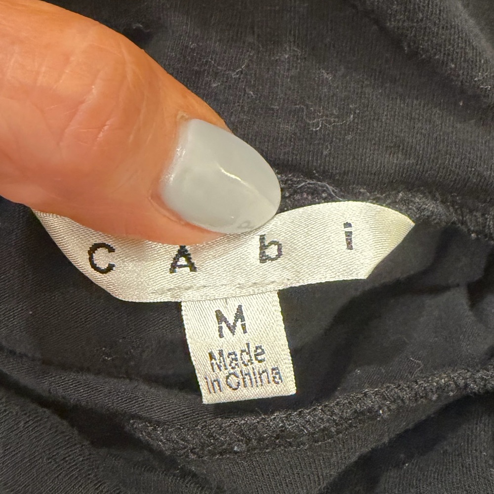 Cabi Turtleneck - Black - Size M — Adorable Front Design!! - Picture 3 of 6